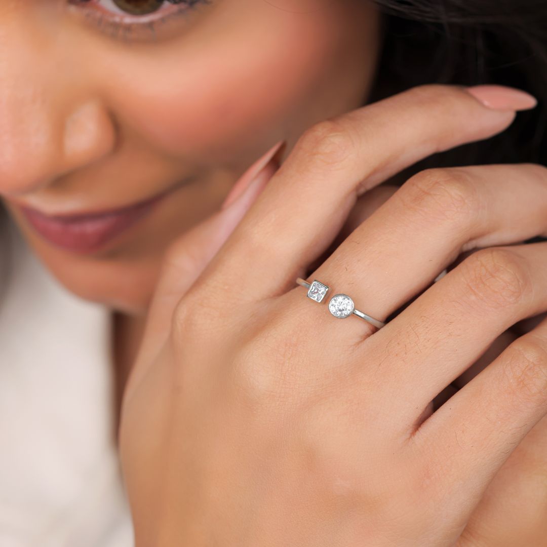 hallmarked 925 sterling silver ring India women
