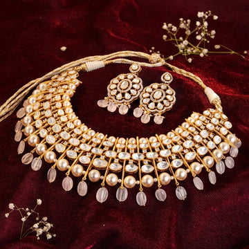 Shahi Noor Kundan Necklace Set with Earrings