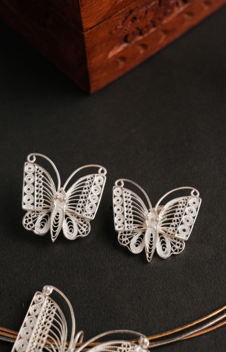 Butterfly Shaped Pendant Set