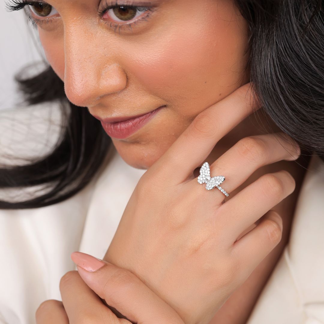 hallmarked 925 sterling silver ring India women