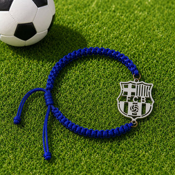 FC Barcelona Silver Thread Bracelet