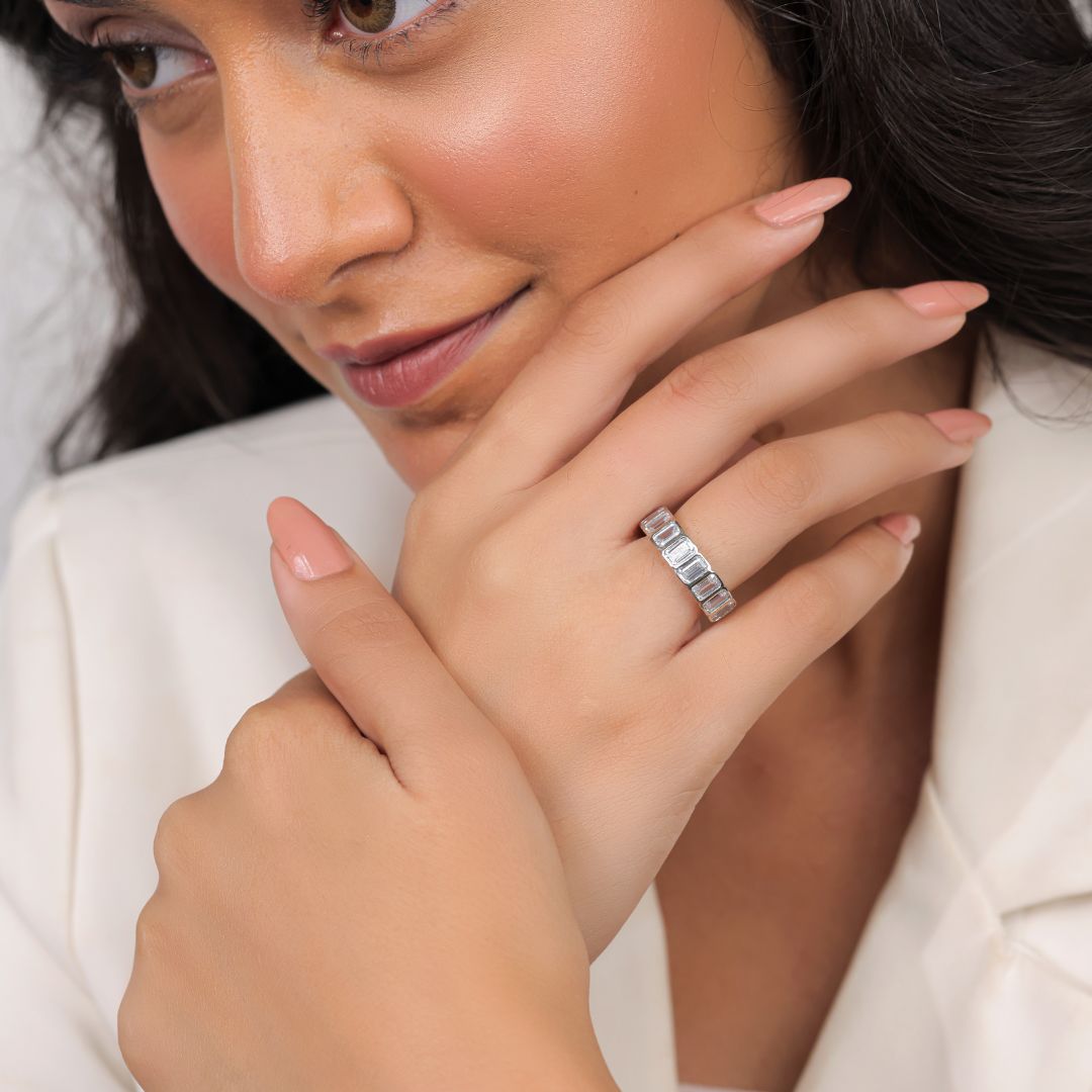 oxidised 925 silver ring for women India