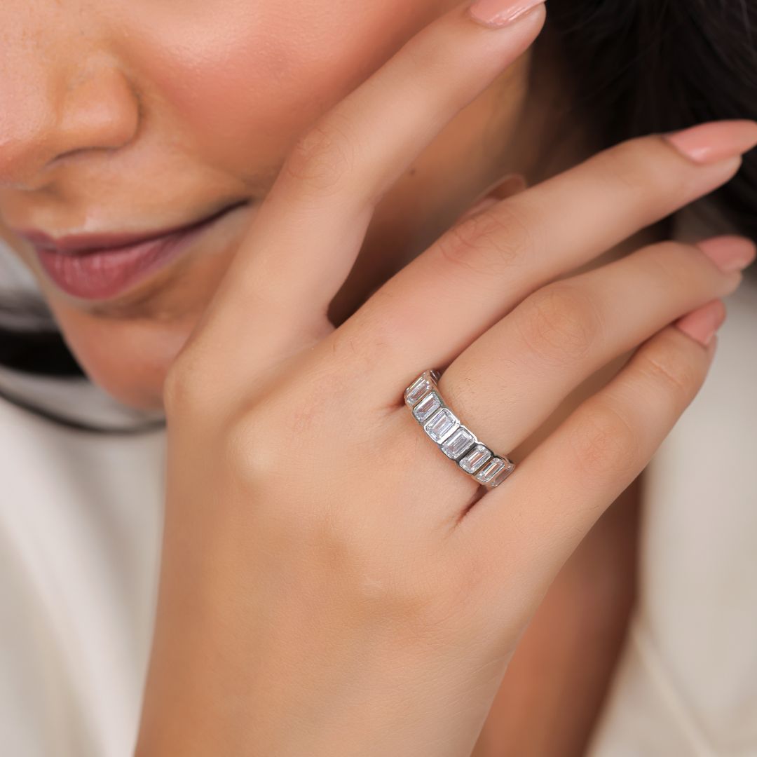oxidised 925 silver ring for women India