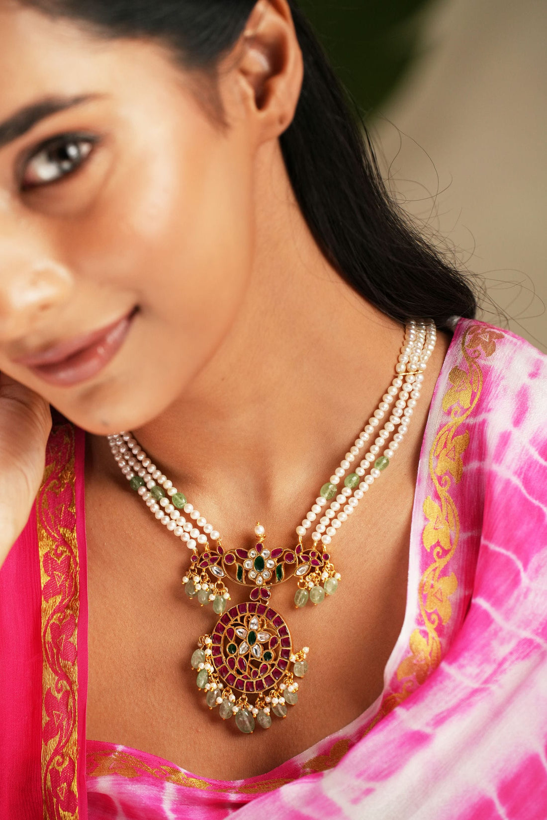Royal Kundan Pearl Necklace