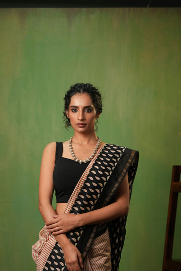 Earthy Bead Oxidized Necklace