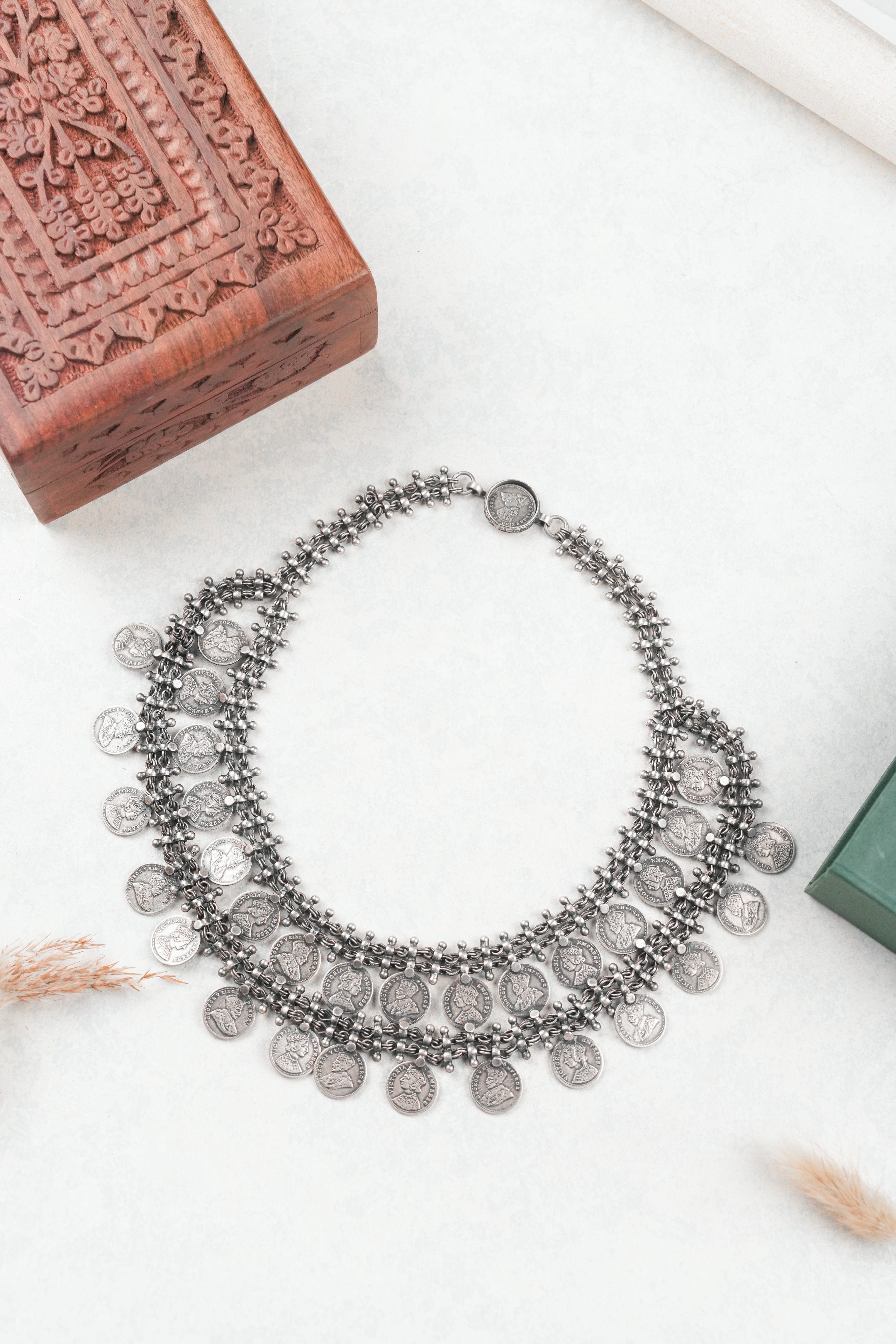 Classic Tribal Coin Choker