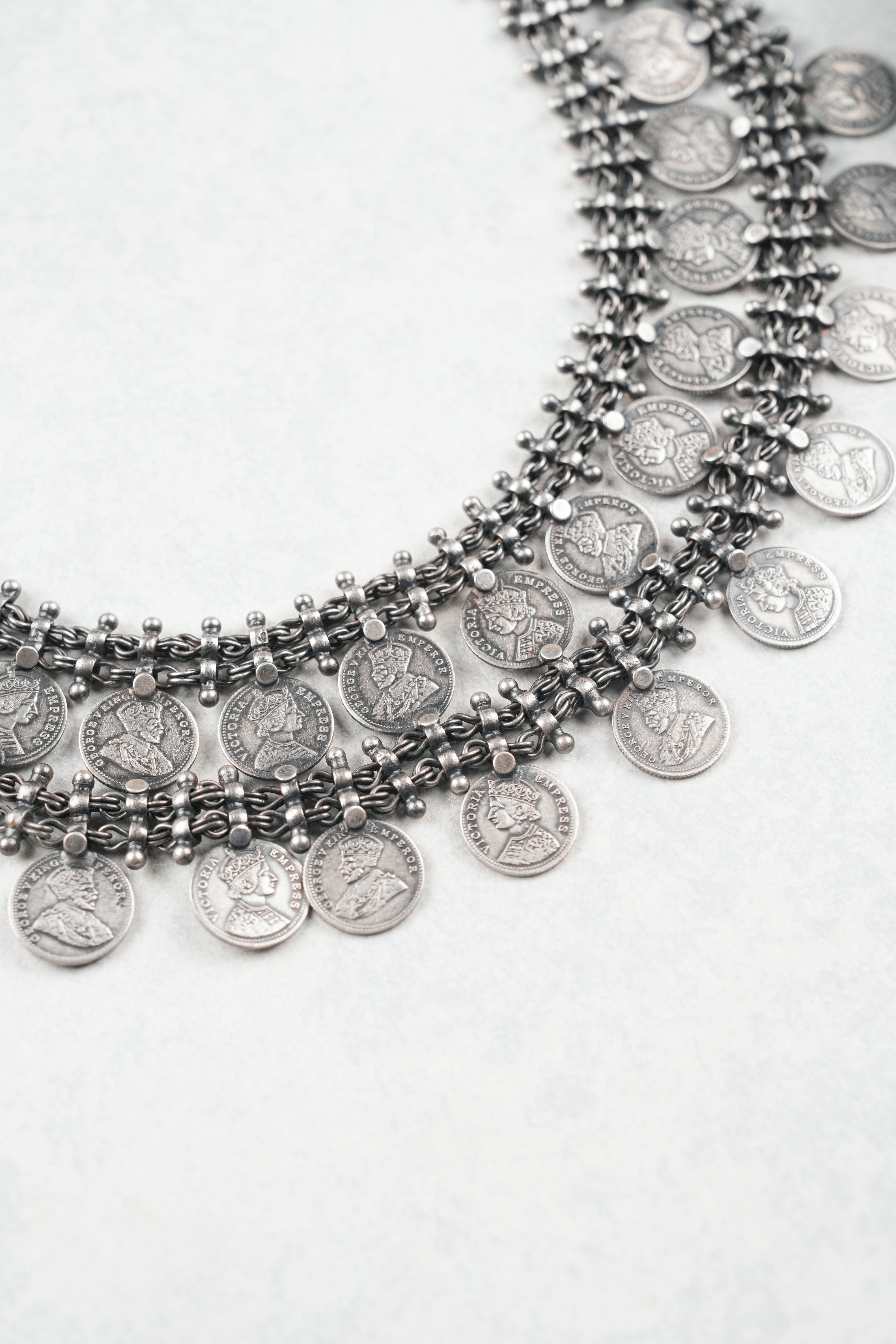 Classic Tribal Coin Choker