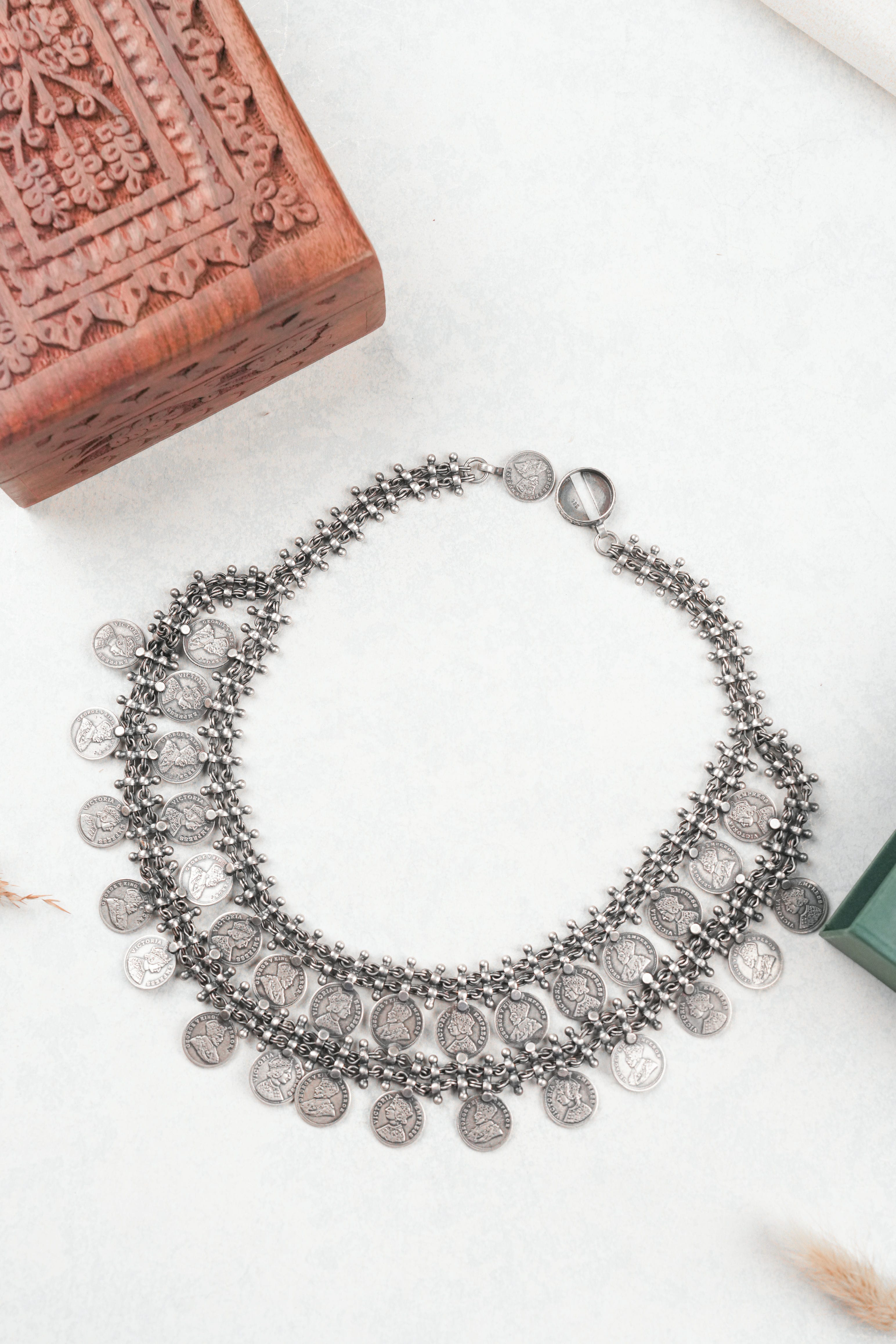 Classic Tribal Coin Choker