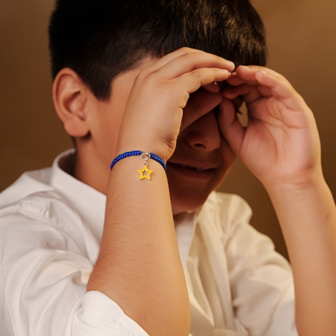 Yellow Star Kids Rakhi