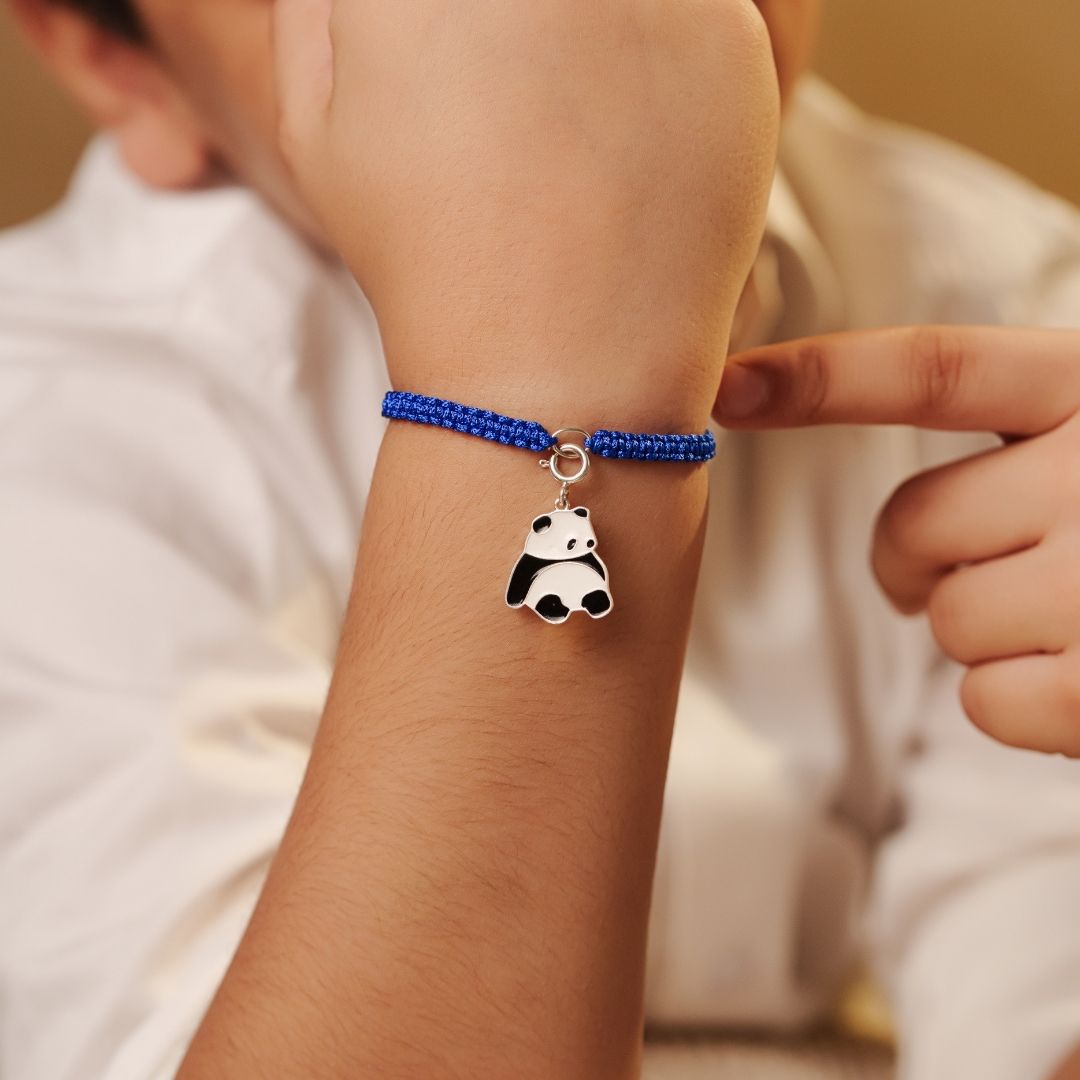 Panda Silver Kids Rakhi