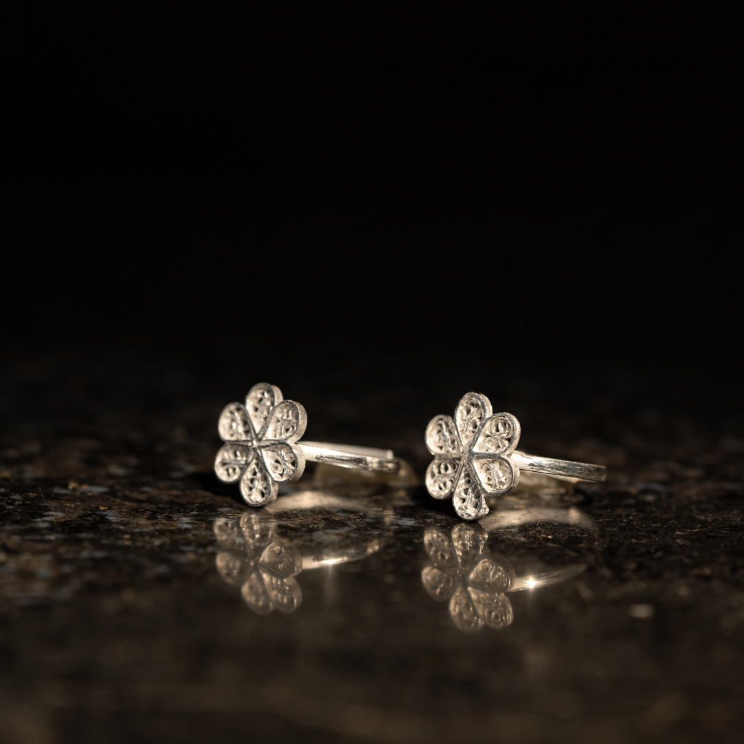 Ketaki Silver Filigree Toe ring