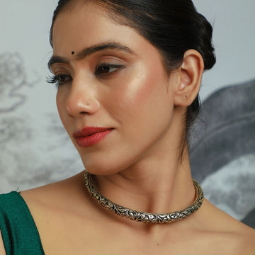 Banjara tribal silver necklace women online India