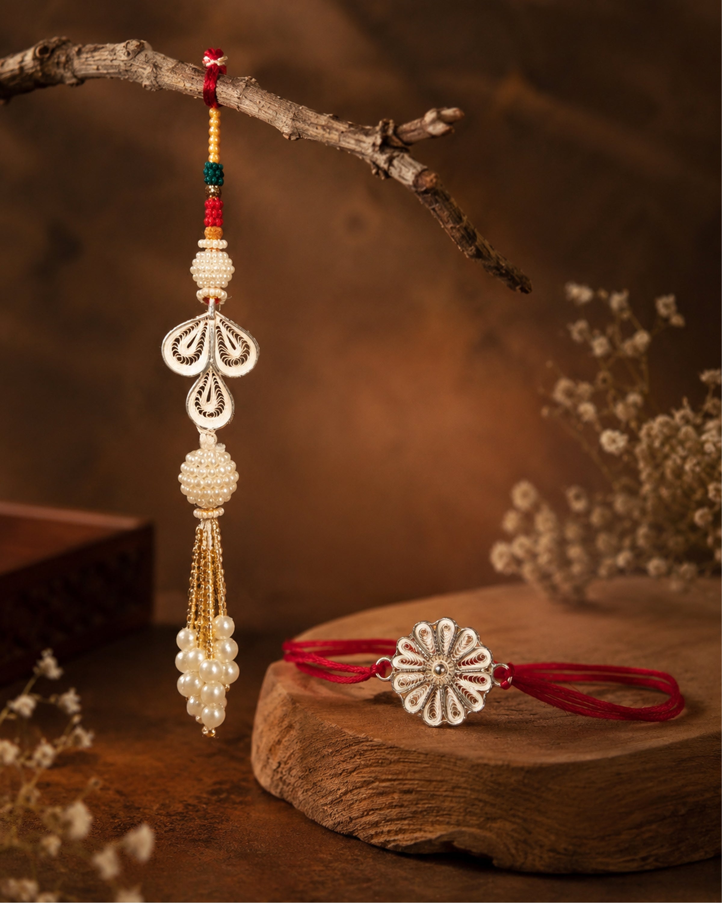 Noor Moti Bhai Bhabhi Rakhi Combo