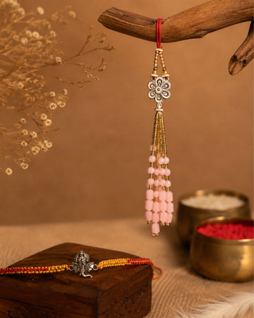 Ganpati Gulabi Bhai Bhabhi Rakhi Combo