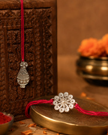 Vasanta Kalash Bhai Bhabhi Rakhi Combo
