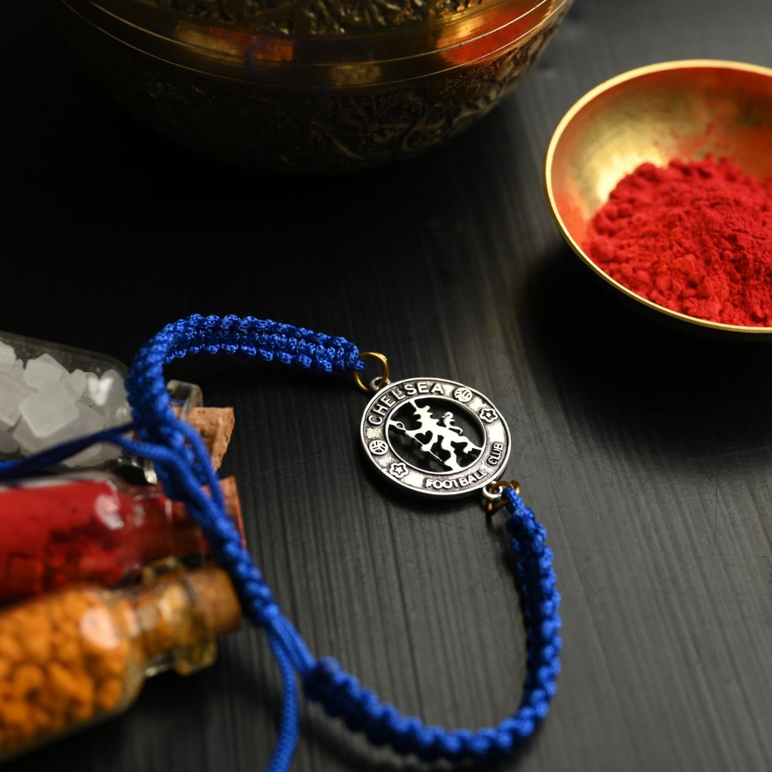 Chelsea FC Silver Rakhi